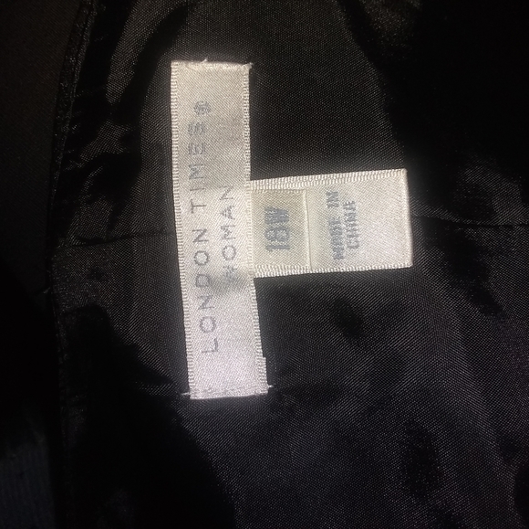 Women's Black Cocktail Dress Size 18W - Picture 2 of 6